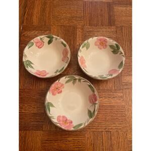 Franciscan Desert Rose berry bowls (3)